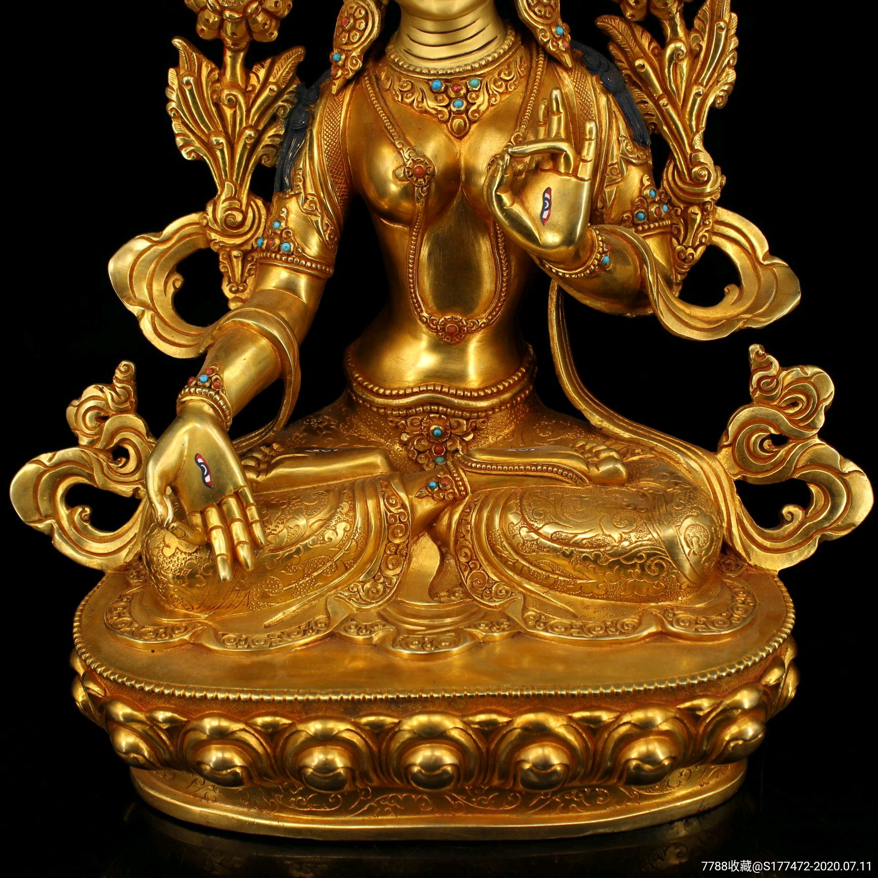 涌泉新作 扎納巴扎爾風格白度母造像，藝術與信仰的完美融合